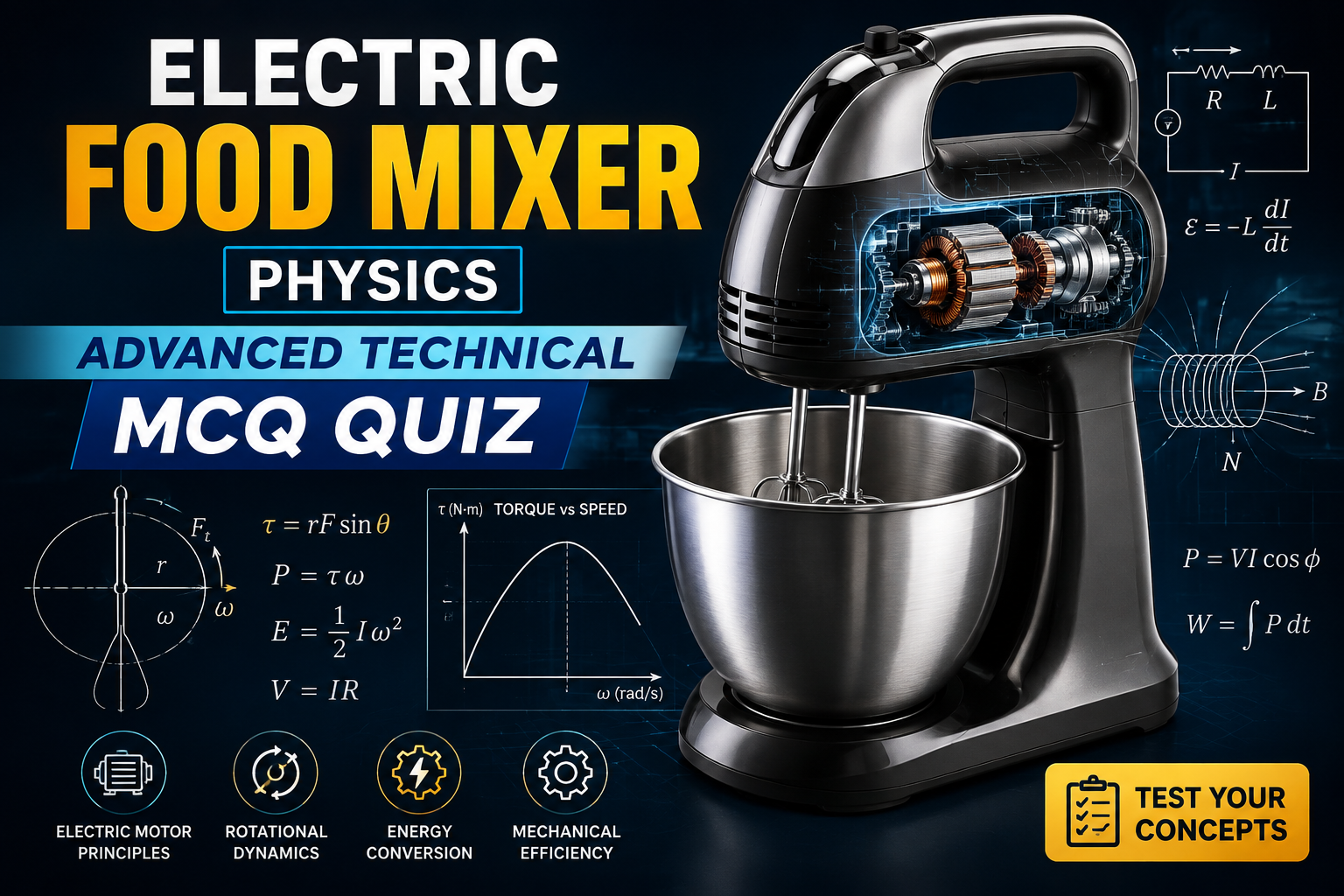 Electric Food Mixer Physics