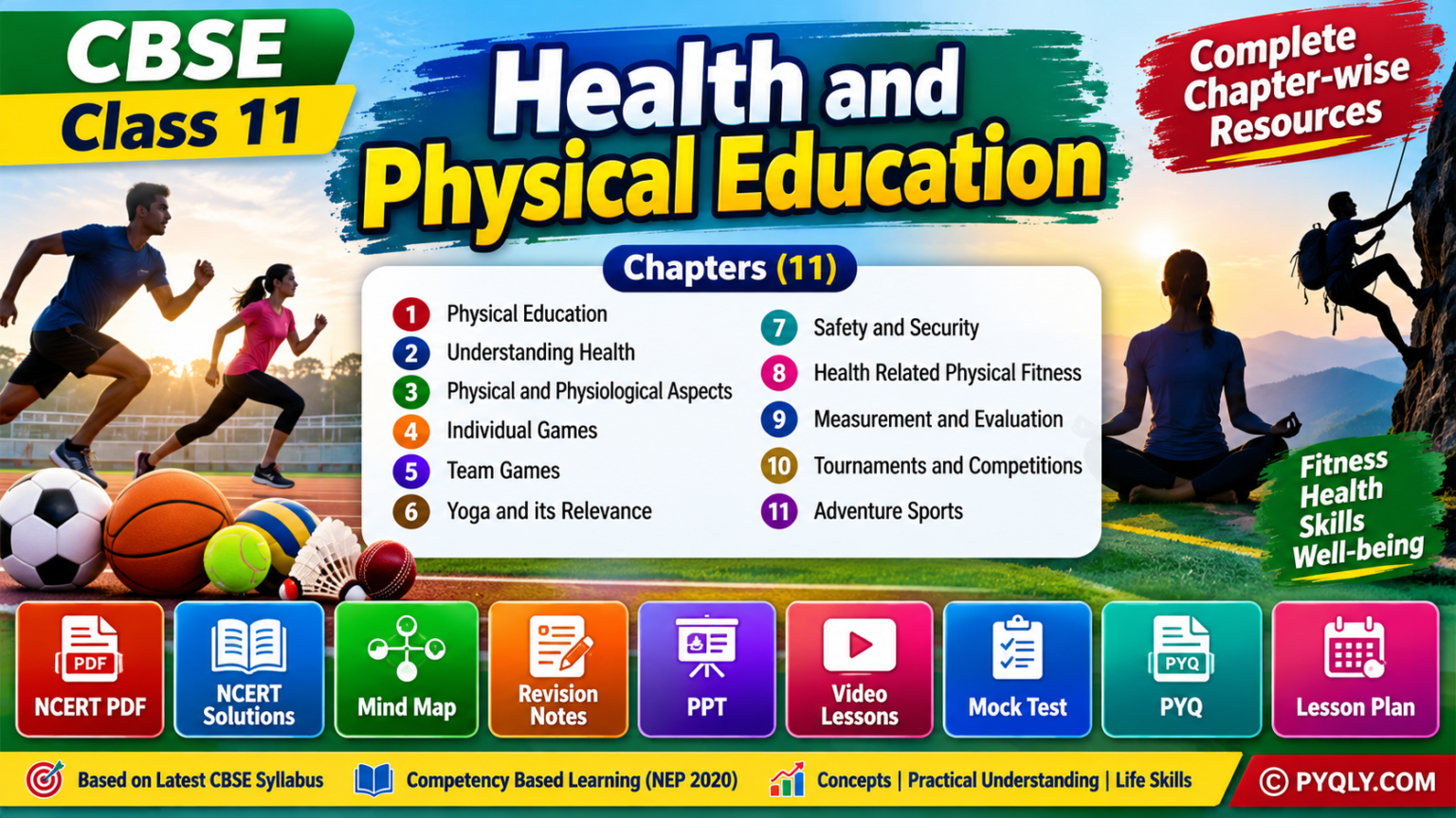 Physics Ed CBSE Class 11 Health and Physical Education: Ultimate Smart Mind Maps