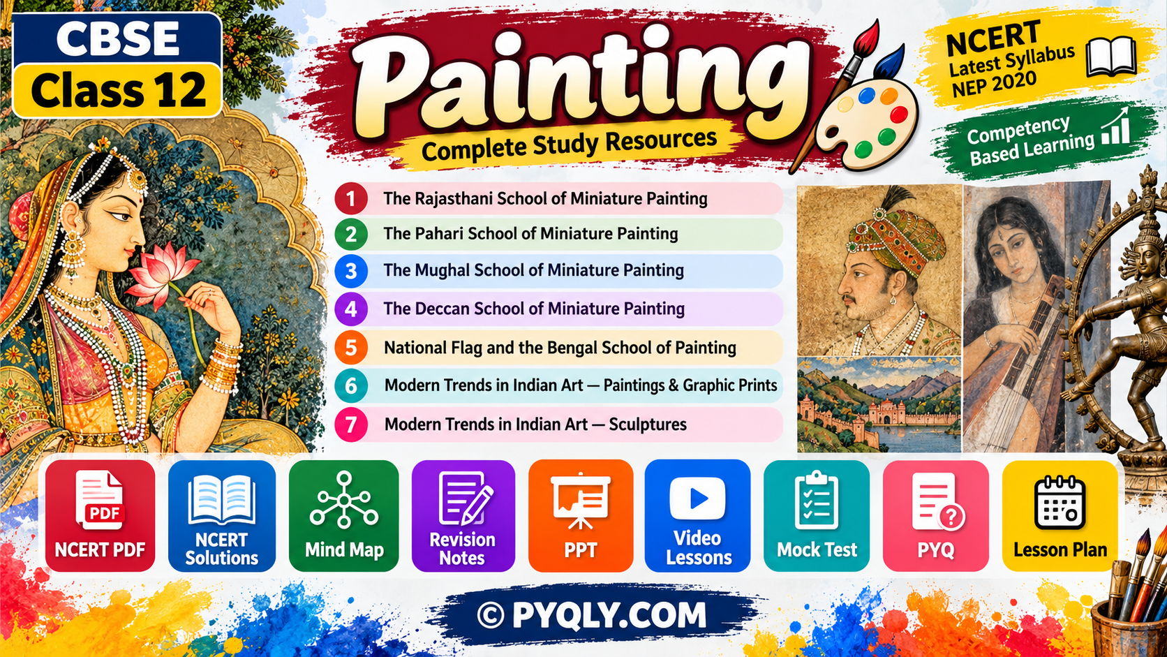 CBSE Class 12 Painting Resources