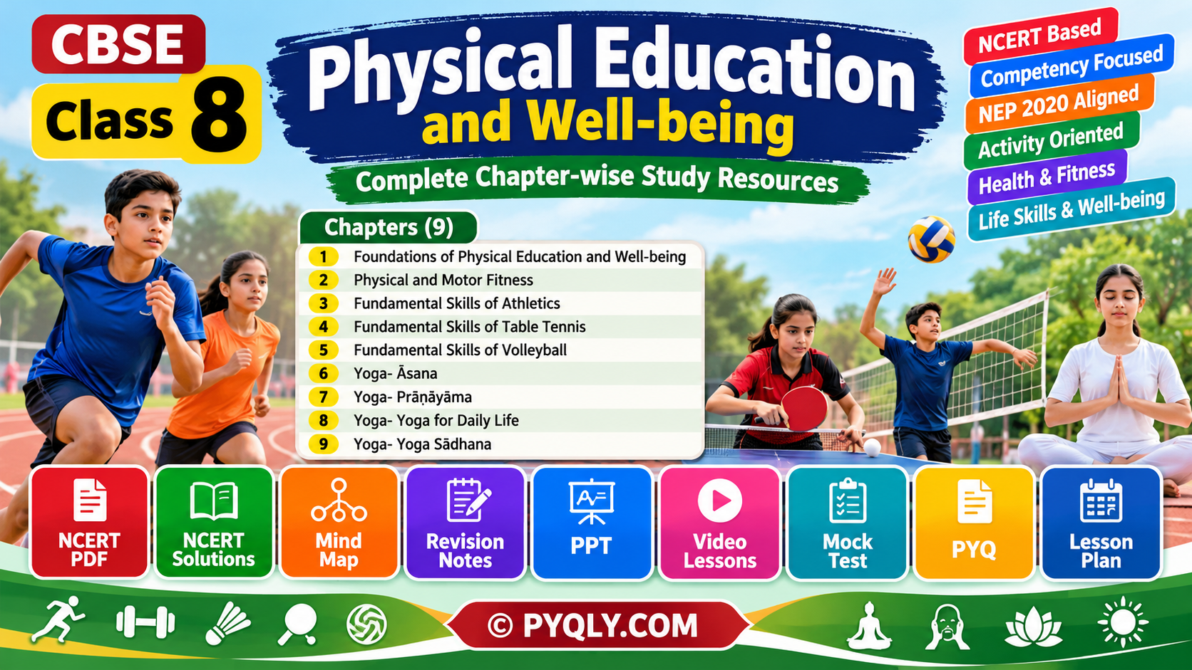 CBSE Class 8 Physical Education and Well-being Resources